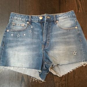 H&M Coachella collection Jean shorts